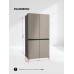 Lex LCD505 Brown satin холодильник трехкамерный отдельностоящий с инвертором