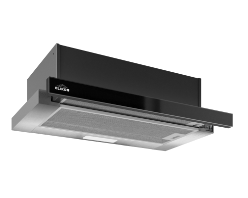 Elikor Интегра GLASS 45Н-400-В2Д нерж/стекло черное