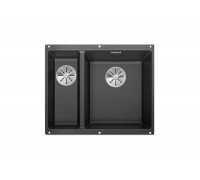 Blanсo SUBLINE 340/160-U SILGRANIT PuraDur антрацит (чаша справа) с отв.арм. InFino