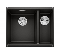 Blanсo SUBLINE 340/160-U SILGRANIT PuraDur черный (чаша слева) с отв.арм. InFino